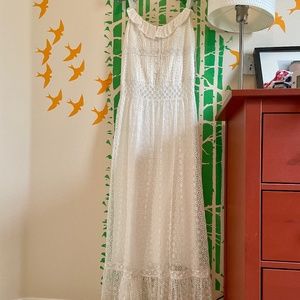 Alice Olivia Cream Color Boho Garden Dress